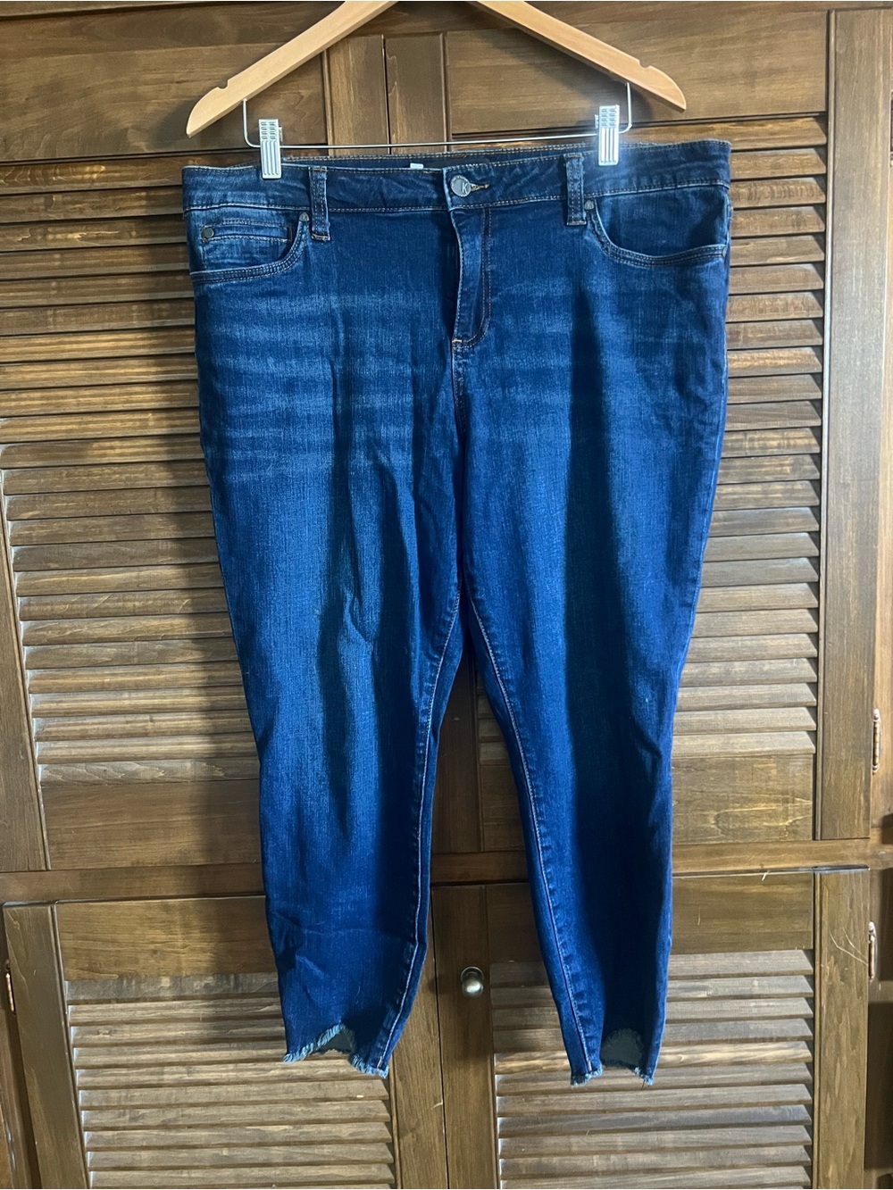 Kut from the Kloth Dark Blue Ankle Skinny Jeans
